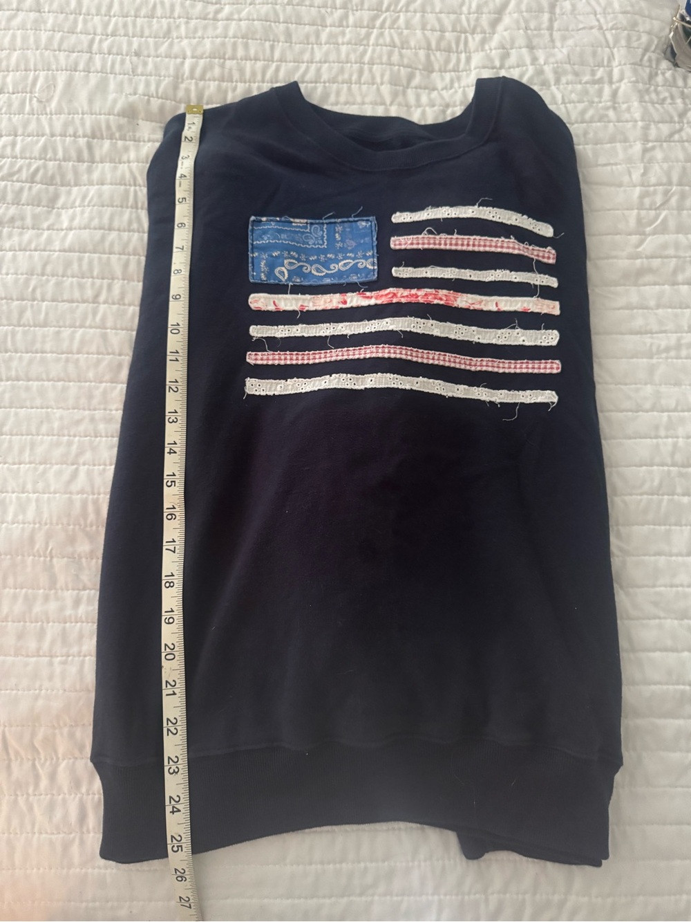 Hollister Black Sweatshirt with Flag Design - Picture 6 of 7